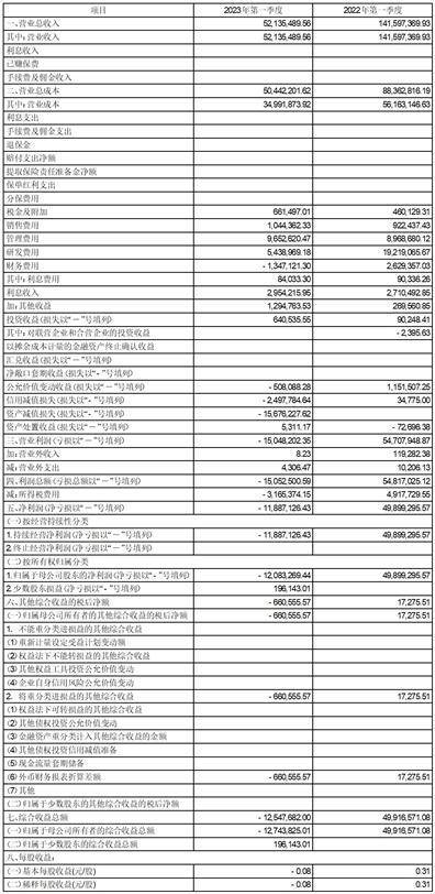 锦州神工半导体股份有限公司2023第一季度报告