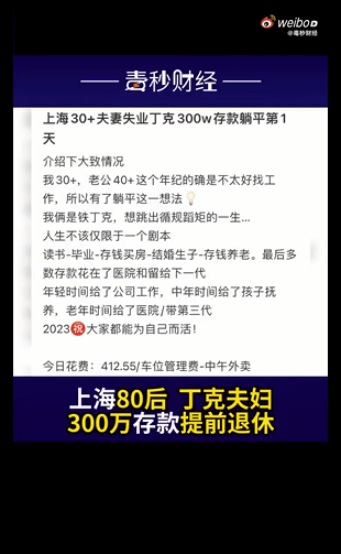 “财经大V”被罚1亿 / 丁克夫妇300万退休