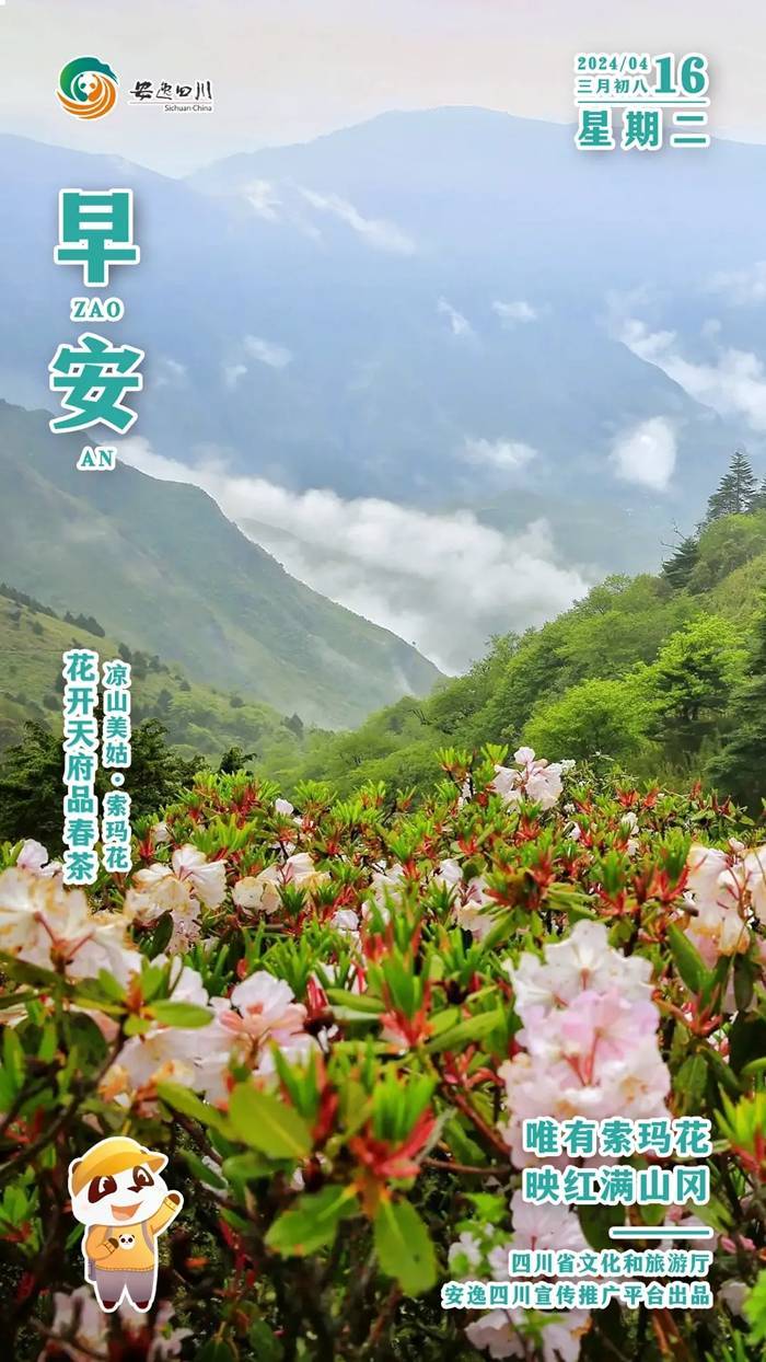 安逸四川日历海报｜唯有索玛花<strong></p>
<p>安逸花还款</strong>，映红满山冈