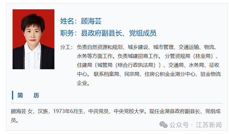 江苏一地纪委通报：副县长顾海芸被查<strong></p>
<p>每日币抢</strong>！