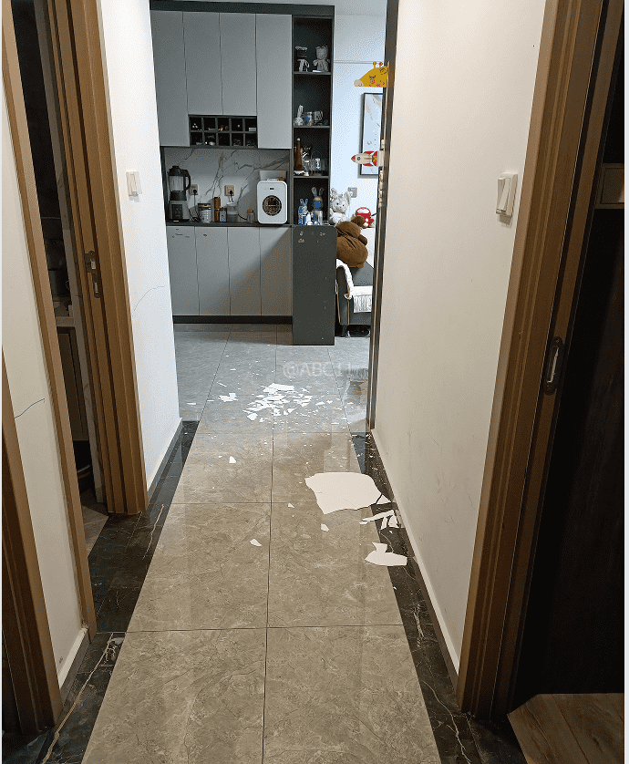 “深更半夜<strong></p>
<p>孪生币</strong>，又掉一大块下来”！广东一小区业主怒了