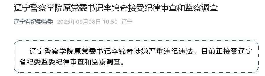 涉嫌严重违纪违法<strong></p>
<p>新中产炒币实录</strong>，辽宁警察学院原党委书记李锦奇被查