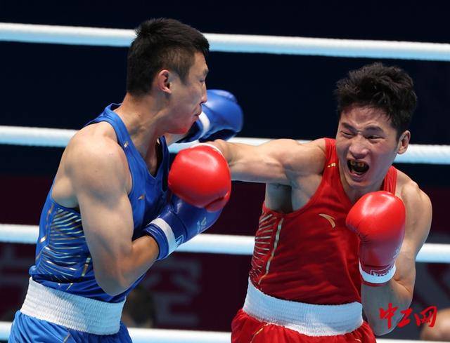 全运会拳击男子80公斤级决赛<strong></p>
<p>长江期币网</strong>，王小保夺冠！